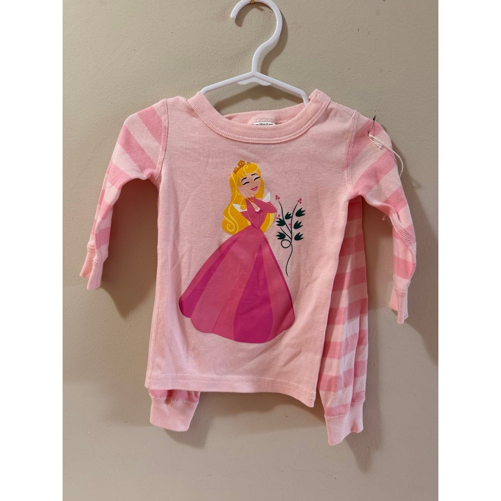 Hanna x Disney Sleeping Beauty pink Pajamas 2 piece set GUC